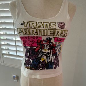 Vintage transformer tank crop top size medium